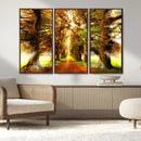 Sunshine in Forest and Trees Wall Art Canvas Print by MyGreatCanvas | Canvas Wall Art Prints | Photo Prints & Wall Decor