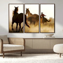 Horses and Cowboys Wall Art Canvas Print by MyGreatCanvas | Canvas Wall Art Prints | Photo Prints & Wall Decor