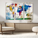 World Map Canvas Print – Framed Travel Map Wall Art for by MyGreatCanvas | Canvas Wall Art Prints | Photo Prints & Wall Decor