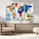 World Map Canvas Print – Framed Travel Map Wall Art for by MyGreatCanvas | Canvas Wall Art Prints | Photo Prints & Wall Decor