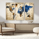 World Map Canvas Print – Detailed Map of the World Wall Art by MyGreatCanvas | Canvas Wall Art Prints | Photo Prints & Wall Decor