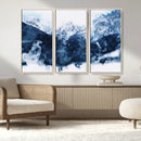 Abstract Blue Mountain Canvas Wall Art – Modern Triptych by MyGreatCanvas | Canvas Wall Art Prints | Photo Prints & Wall Decor