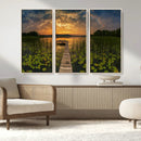 Lake and Flower Wall Art Canvas Print by MyGreatCanvas | Canvas Wall Art Prints | Photo Prints & Wall Decor