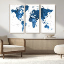 World Map Canvas Print – Framed Detailed Map of the World by MyGreatCanvas | Canvas Wall Art Prints | Photo Prints & Wall Decor