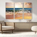 Serene Beach Path Canvas Art, Giclee Canvas Print with