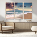 Cloudy Weather Beach Sunset Canvas Print | Sunrise Wall Art by MyGreatCanvas | Canvas Wall Art Prints | Photo Prints & Wall Decor