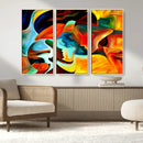 Human Love Figures Abstract Wall Art Canvas Print