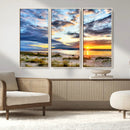 Sunset On The Ocean Wall Art Canvas Print by MyGreatCanvas | Canvas Wall Art Prints | Photo Prints & Wall Decor