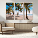 Palm Beach Tropical Island Wall Art Canvas Print