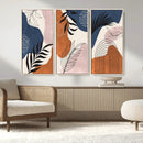 Boho Wall Art Canvas Print Set Mid-Century Prints Bohemian