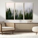 Forest Wall Art Canvas Print | Foggy Forest Wall Art | Pine