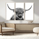 Scottish Highland Cow Cattle Art Print Wall Art Canvas Print by MyGreatCanvas | Canvas Wall Art Prints | Photo Prints & Wall Decor