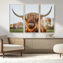 Highland Cow Animal Scottish Cattle Art Print Farmhouse Wall