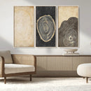 Tree Rings Canvas Wall Art Print – Minimalist Natural