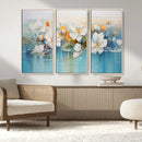 Abstract Flower Wall Art Canvas Print
