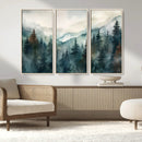 Serenity Forest Wall Art Canvas | Foggy Mountain Landscape