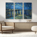 Vincent van Gogh Starry Night over the Rhone Abstract Wall