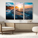Beach Ocean Sunset on the Sea Wall Art Canvas, Beach Ocean by MyGreatCanvas | Canvas Wall Art Prints | Photo Prints & Wall Decor