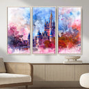 Disney Wall Art: Dreamy Watercolor Cinderella Castle Canvas by MyGreatCanvas | Canvas Wall Art Prints | Photo Prints & Wall Decor