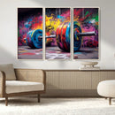 Abstract Graffiti Barbell Canvas Wall Art – Urban Fitness