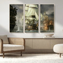 Pirate Ship War Wall Art Canvas Print by MyGreatCanvas | Canvas Wall Art Prints | Photo Prints & Wall Decor