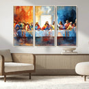 Abstract Watercolor The Last Supper Wall Art