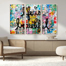 Life Beautiful Art Print - Banksy Graffiti Wall Art Canvas by MyGreatCanvas | Canvas Wall Art Prints | Photo Prints & Wall Decor