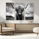 Scottish Cow Wall Art Canvas Print | Longhorn Wall Art | by MyGreatCanvas | Canvas Wall Art Prints | Photo Prints & Wall Decor