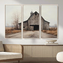 Farmhouse Rustic Barn Wall Art Canvas Print – Framed and