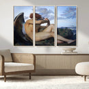 Fallen Angel Wall Art Canvas Print – Classic Art, Framed,