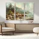 Abstract Acadia National Park Wall Art Canvas Print -