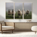 Flock of Sheep in a Mystical Fog – Pastoral Wall Art Canvas by MyGreatCanvas | Canvas Wall Art Prints | Photo Prints & Wall Decor