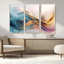 Abstract Flowing Colors Wall Art Canvas Print