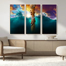 God Hand Wall Art Canvas Print