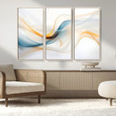 Decorative Turquoise Abstract Wave Wall Art Canvas Print by MyGreatCanvas | Canvas Wall Art Prints | Photo Prints & Wall Decor