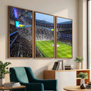 Tottenham Hotspur Stadium Canvas Print, Match Day Triple