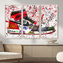 Jordan Shoes Graffiti Wall Art Canvas Print- Jordan Graffiti by MyGreatCanvas | Canvas Wall Art Prints | Photo Prints & Wall Decor