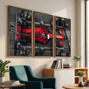 Ferrari Pit Stop Canvas Wall Art – Precision and Speed