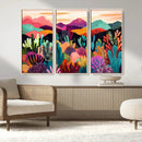 Abstract Kusama Print - Landscape Canvas Wall Art Print -