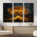Golden Tree of Life Canvas Wall Art Print - Majestic Glowing by MyGreatCanvas | Canvas Wall Art Prints | Photo Prints & Wall Decor