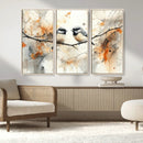 Abstract Watercolor Chickadee Bird Canvas Wall Art Print - by MyGreatCanvas | Canvas Wall Art Prints | Photo Prints & Wall Decor