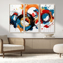 Abstract Wall Art, Rings Wall Art Canvas Print