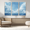 Abstract Ocean Print Artwork- Serene Blue Ocean Canvas Wall by MyGreatCanvas | Canvas Wall Art Prints | Photo Prints & Wall Decor