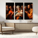 Religious Canvas Wall Art Print - Madonna and Child with
