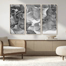 Black White Abstract Canvas Wall Art - Fluid Ink Artwork - by MyGreatCanvas | Canvas Wall Art Prints | Photo Prints & Wall Decor