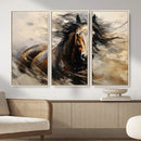 Abstract Horse Wall Art Canvas Print – Large Western