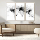 Abstract World Map Wall Art – Framed Geometric Line Canvas by MyGreatCanvas | Canvas Wall Art Prints | Photo Prints & Wall Decor