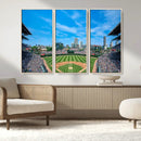 Wrigley Field Chicago Cubs Panoramic Art Multi-Piece Canvas