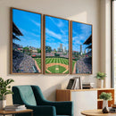 Wrigley Field Chicago Cubs Panoramic Art Multi-Piece Canvas