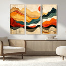 Mid Century Wall Art Print  - Abstract Woodland Print -